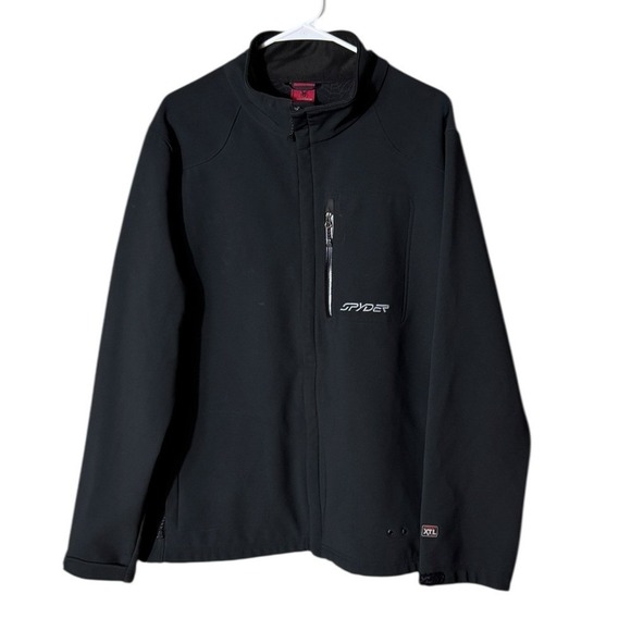Spyder Mens XTL 5K Insulated Jacket Coat Size XL Black Outdoors Winter Hiking